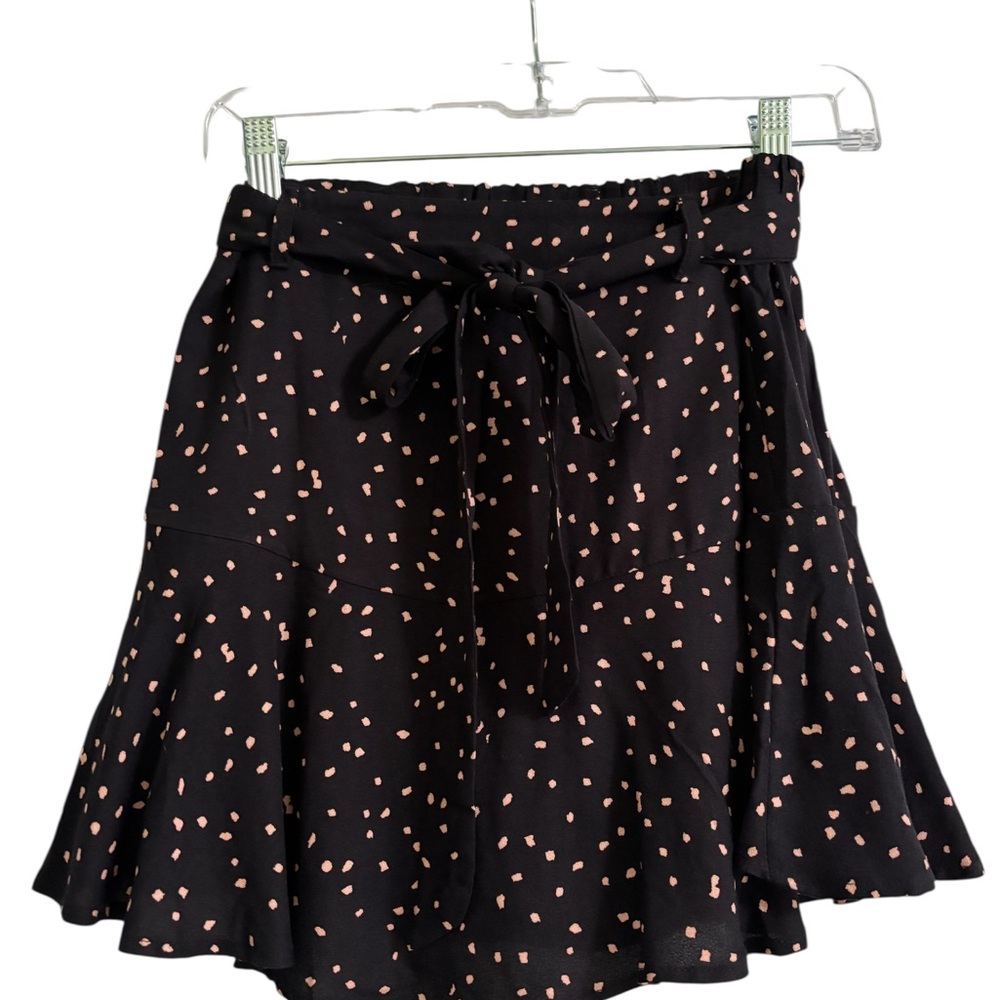 URBAN Romantics Black Mini Skirt with Pink Accents